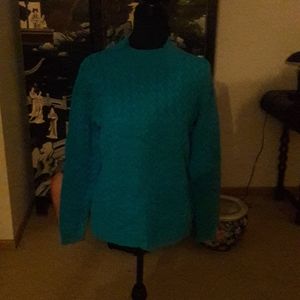 Turquoise Turtle Neck Sweater  Size Large